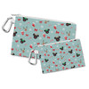 Canvas Zip Pouch - Christmas Mickey & Minnie Reindeers