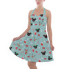 Halter Vintage Style Dress - Christmas Mickey & Minnie Reindeers