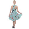 Halter Vintage Style Dress - Christmas Mickey & Minnie Reindeers