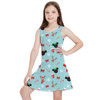 Girls Sleeveless Dress - Christmas Mickey & Minnie Reindeers