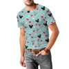 Men's Cotton Blend T-Shirt - Christmas Mickey & Minnie Reindeers