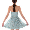 Sweetheart Strapless Skater Dress - Glass Slipper Cinderella Inspired