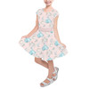Girls Short Sleeve Skater Dress - Almost Midnight Cinderella Inspired
