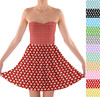 Sweetheart Strapless Skater Dress - Mouse Ears Polka Dots