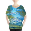 Batwing Chiffon Top - Monet Water Lillies