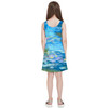 Girls Sleeveless Dress - Monet Water Lillies