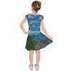 Girls Short Sleeve Skater Dress - Van Gogh Starry Night