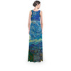 Flared Maxi Dress - Van Gogh Starry Night