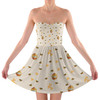 Sweetheart Strapless Skater Dress - Hunny Pots Winnie The Pooh Inspired