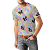 Men's Cotton Blend T-Shirt - Pastel Mickey Ears Balloons Disney Inspired