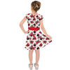 Girls Short Sleeve Skater Dress - Minnie Bows and Mouse Ears