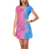 Short Sleeve Dress - Pink or Blue Sleeping Beauty Inspired