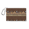 Canvas Zip Pouch - Tribal Stripes Lion King Inspired