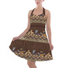 Halter Vintage Style Dress - Tribal Stripes Lion King Inspired