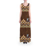 Flared Maxi Dress - Tribal Stripes Lion King Inspired