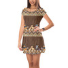Short Sleeve Dress - Tribal Stripes Lion King Inspired