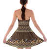 Sweetheart Strapless Skater Dress - Tribal Stripes Lion King Inspired