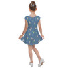 Girls Cap Sleeve Pleated Dress - Buzz Lightyear Space Ships