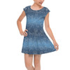 Girls Cap Sleeve Pleated Dress - Toy Story Line Drawings