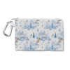 Canvas Zip Pouch - Winter Landscape Frozen Inspired