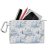 Canvas Zip Pouch - Winter Landscape Frozen Inspired