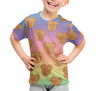 Youth Cotton Blend T-Shirt - Mickey Waffles Rainbow