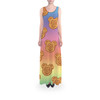 Flared Maxi Dress - Mickey Waffles Rainbow