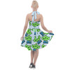 Halter Vintage Style Dress - Little Green Aliens Toy Story Inspired