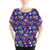 Batwing Chiffon Top - Poco Loco Coco Inspired