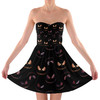 Sweetheart Strapless Skater Dress - Pumpkin King Halloween Inspired