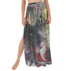 Maxi Sarong Skirt - Watercolor Nightmare Before Christmas