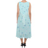 Belted Chiffon Midi Dress - Frozen Ice Queen Snow Flakes