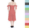 Strapless Bardot Midi Dress - Mouse Ears Polka Dots