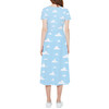 High Low Midi Dress - Pixar Clouds