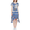 High Low Midi Dress - Little Blue Droid