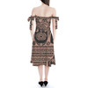 Strapless Bardot Midi Dress - Maui Tattoos Moana Inspired