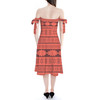 Strapless Bardot Midi Dress - Moana Tribal Print