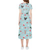 High Low Midi Dress - Christmas Mickey & Minnie Reindeers