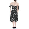 Strapless Bardot Midi Dress - Space Ship Battle Star Wars Inspired