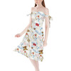 Strapless Bardot Midi Dress - Wonderland Icons