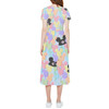 High Low Midi Dress - Pastel Mickey Ears Balloons Disney Inspired