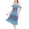 Strapless Bardot Midi Dress - Toy Story Line Drawings