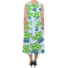 Belted Chiffon Midi Dress - Little Green Aliens Toy Story Inspired