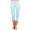 Yoga Waist Capri Leggings - Adult S / Girl's 10-12 - Pixar Clouds - READY TO SHIP