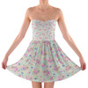 Sweetheart Strapless Skater Dress - Mouse Ears Easter Bunny