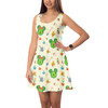 Sleeveless Flared Dress - Flower & Garden Festival