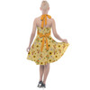 Halter Vintage Style Dress - Spike The Bee and Orange Bird