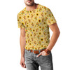 Men's Cotton Blend T-Shirt - Spike The Bee and Orange Bird