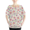 Batwing Chiffon Top - Peachy Floral Minnie Ears