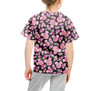 Youth Cotton Blend T-Shirt - Fuchsia Pink Floral Minnie Ears